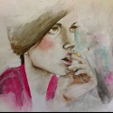 Lady with cigarette