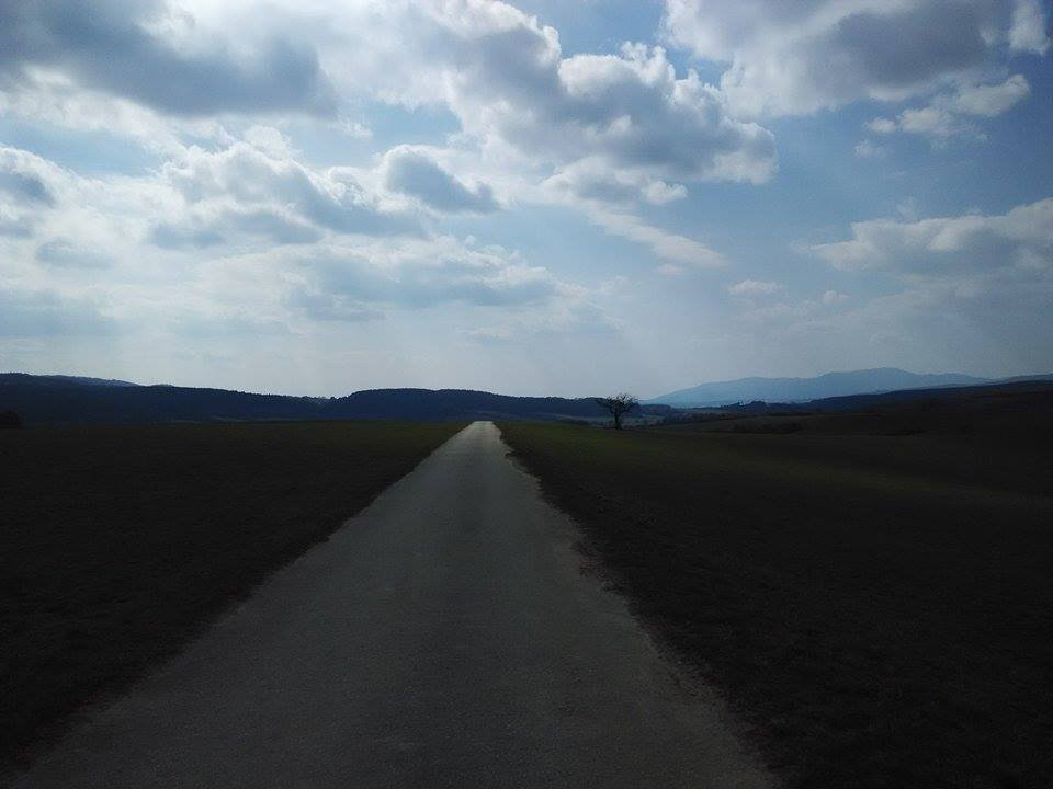 “Nothing behind me, everything ahead of me, as is ever so on the road.” 
― Jack Kerouac, On the Road :) dnešná prechádzka