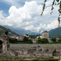 Aosta má také pekné čaro - rímske pamiatky a 30°C a hneď vedľa Alpy a sneh