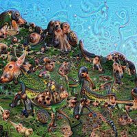 Fotka z Azúrového pobrežia prehnaná Deep Dream generátorom.