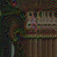 3 minutes into Netflix and chill and he gives you this look (glitchnuté selfíčko na dôvažok prehnané deep dream generátorom)