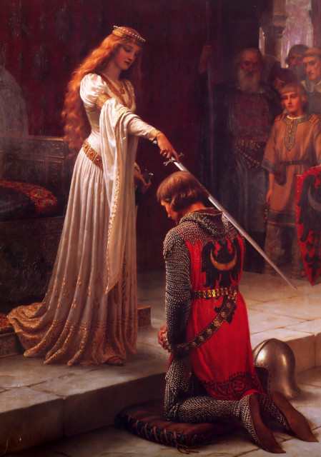 Edmund Blair-The accolade (1901)