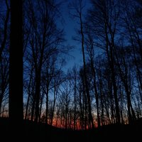 blue sky at night 