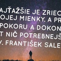 Najťažšie je zriecť sa...