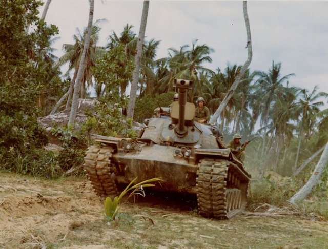 M48 patton z prvej kavalernej divizie,Troong Lan South Vietnam, Jún ‘67